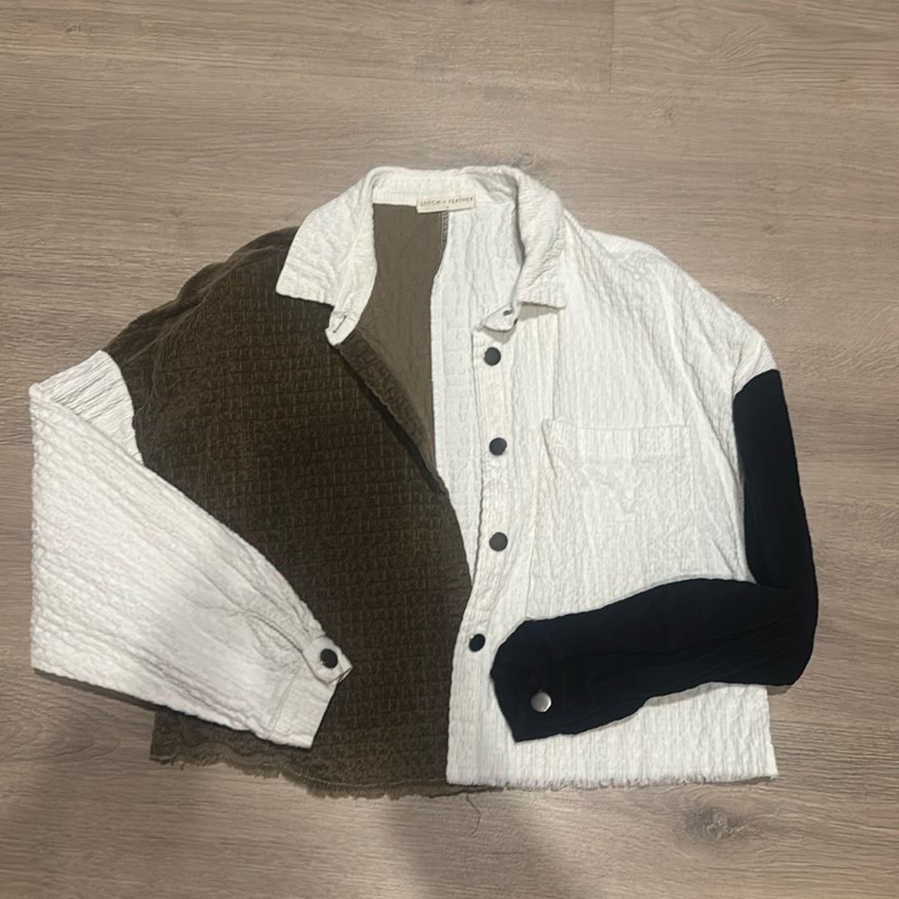 Cropped corduroy jacket